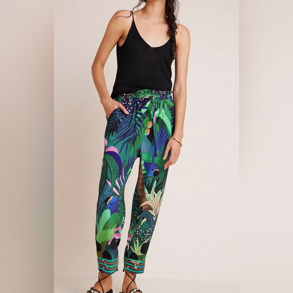 FARM Rio Tropique Embroidered Pants